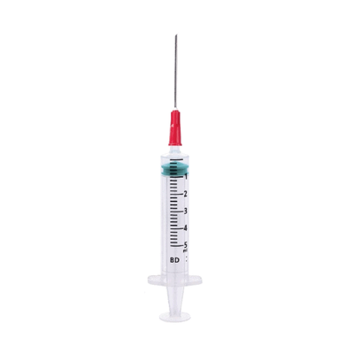 Spuit met optreknaald 5ml 10x
