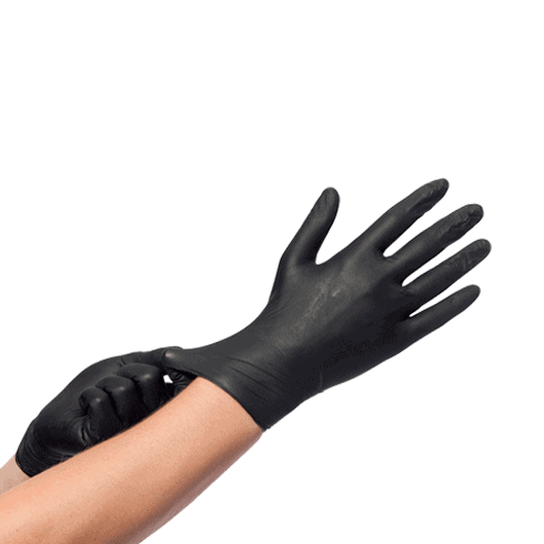 Soft Nitril Easyglide handschoenen Zwart-Small