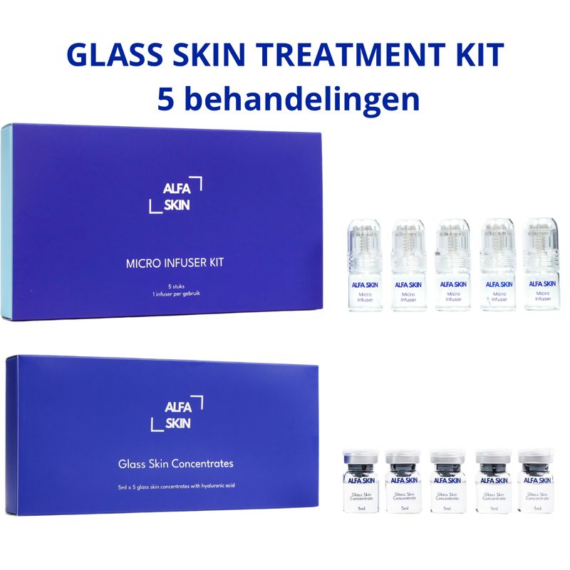 Alfaskin GLASS SKIN VIAL 5x5ml + 5x micro infusors