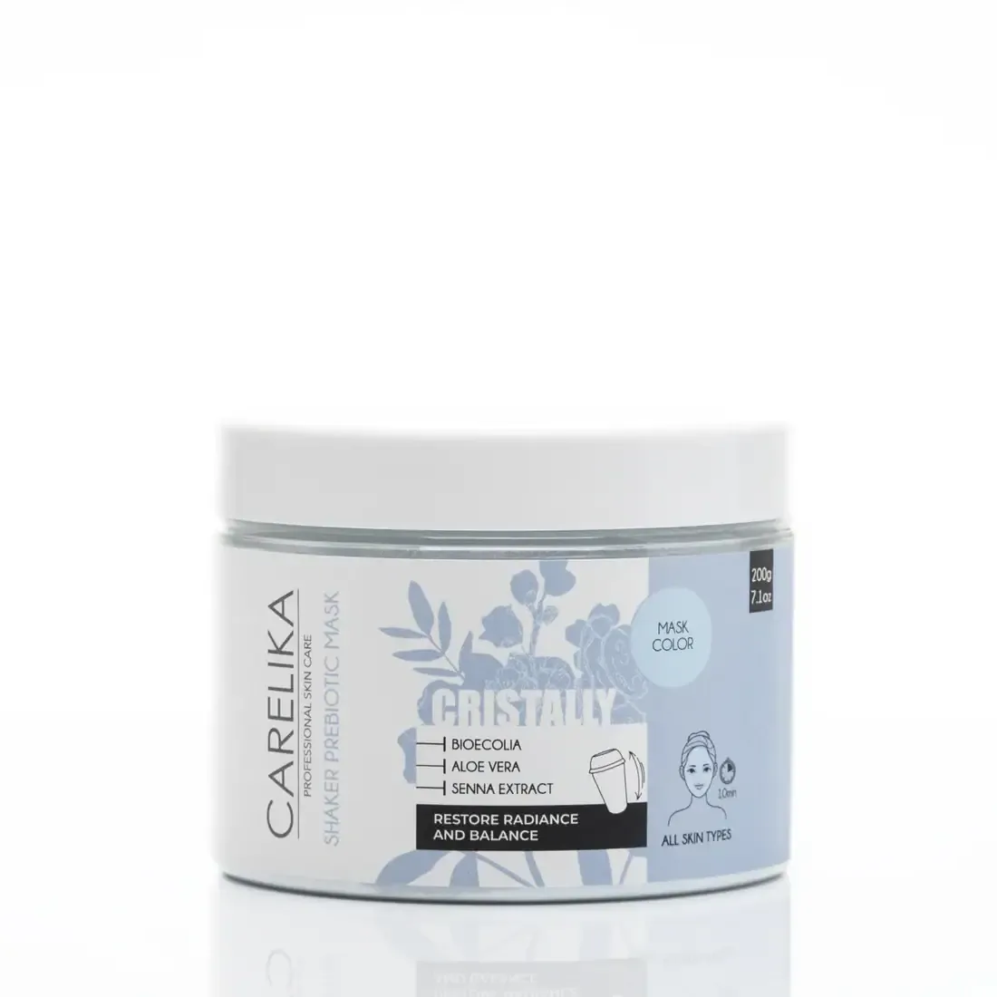 carelika Shaker Prebiotic Cristally Mask BIOECOLIA anti stress mask