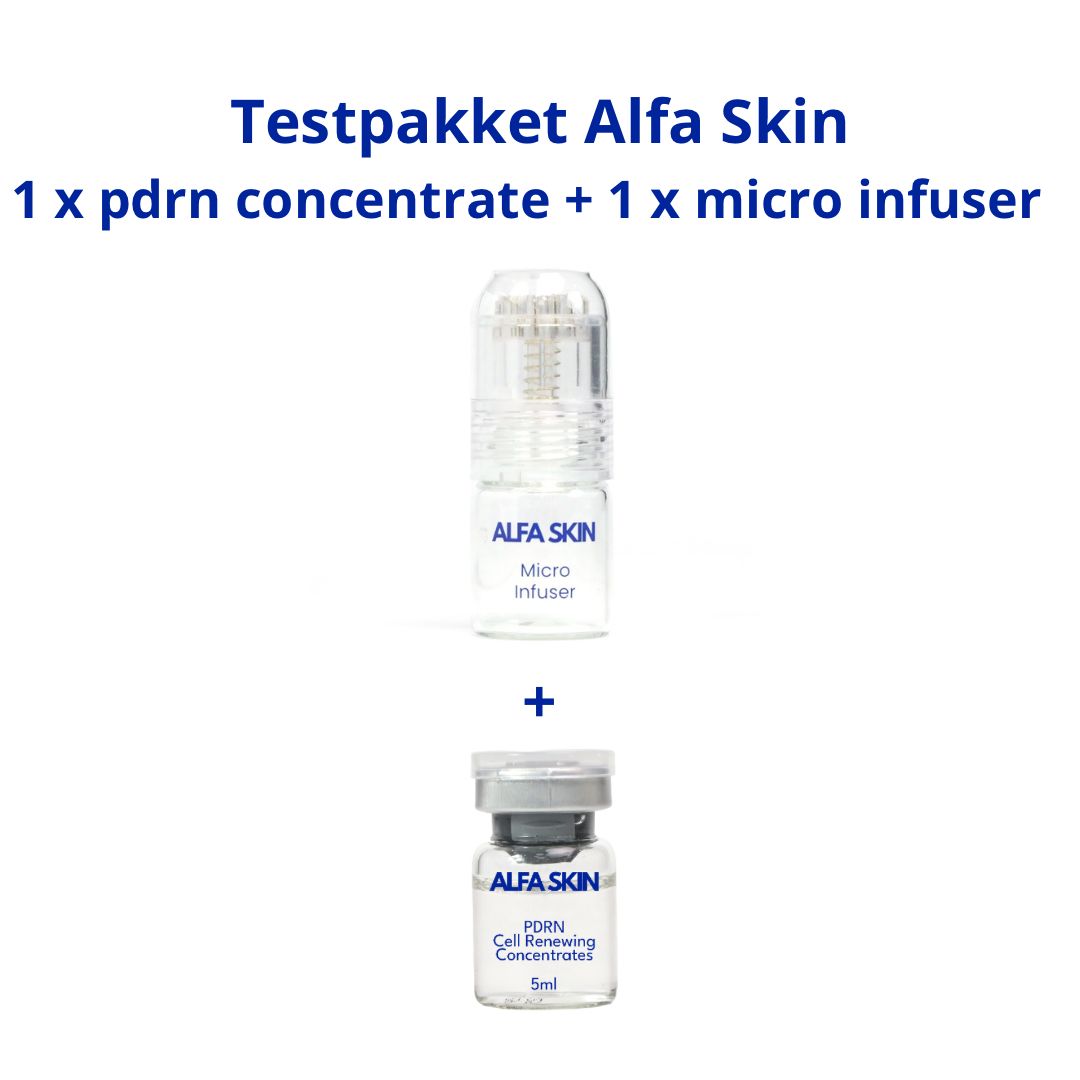Testpakket Alfa Skin 1 x pdrn concentrate + 1 x micro infuser