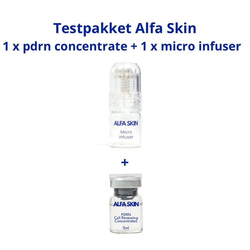 Testpakket Alfa Skin 1 x pdrn concentrate + 1 x micro infuser