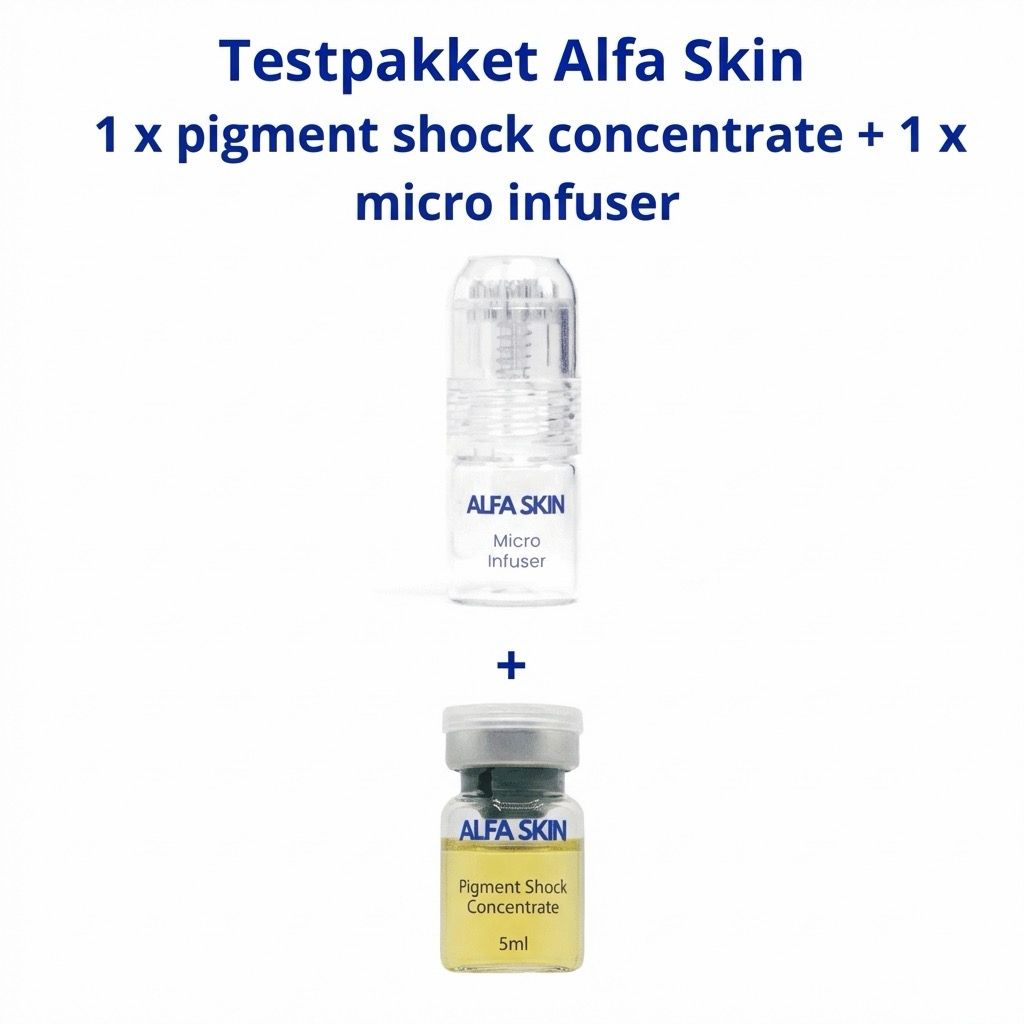 Testpakket Alfa Skin 1 x PIGMENT SHOCK concentrate + 1 x micro infuser