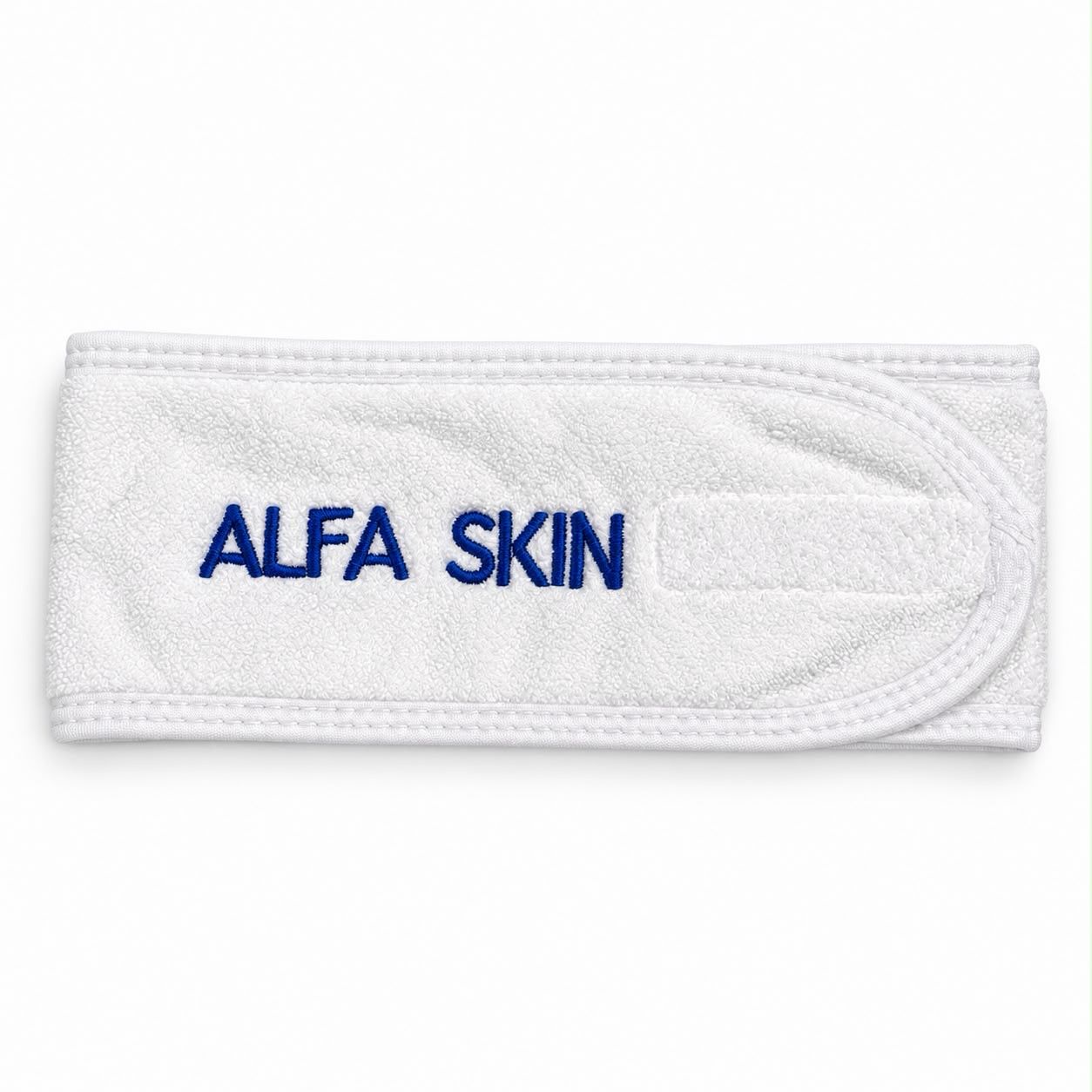 Alfa skin Haarbandeaus luxe fluweelzacht wit 3stuks