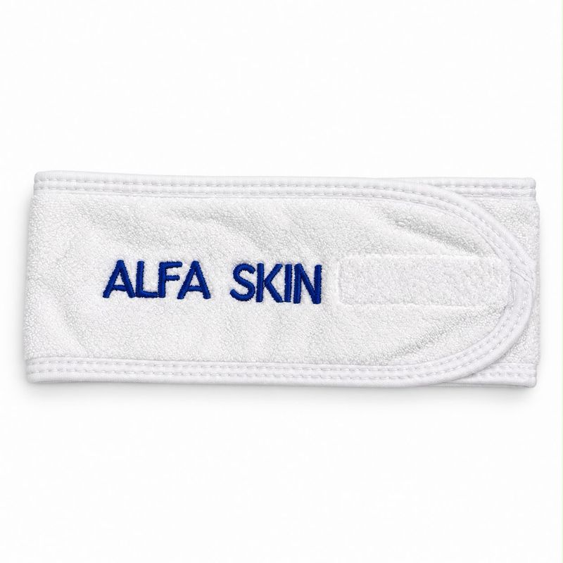 Alfa skin Haarbandeaus luxe fluweelzacht wit 3stuks
