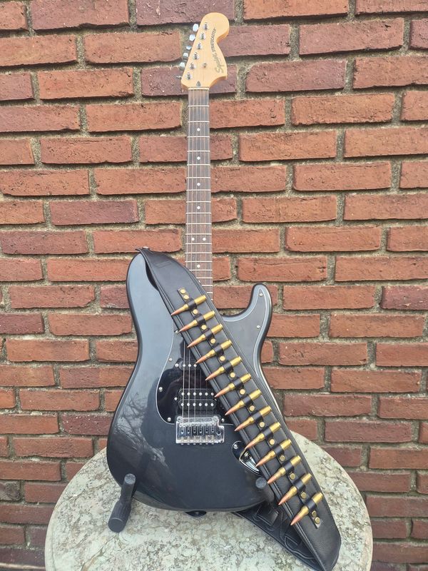 Guitar strap bullets