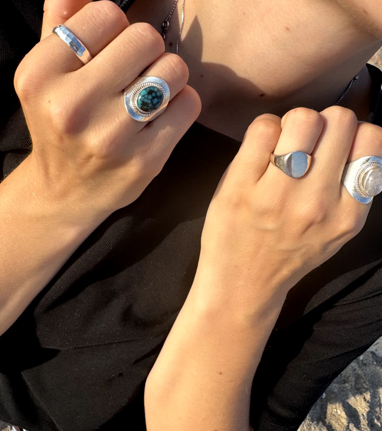 ריקועים hand made,טורקיז one piece,אליפסה חלק,moon stone one piece