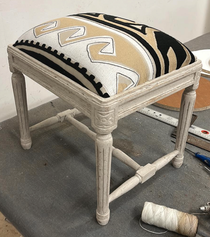 Unique Stool upholstered