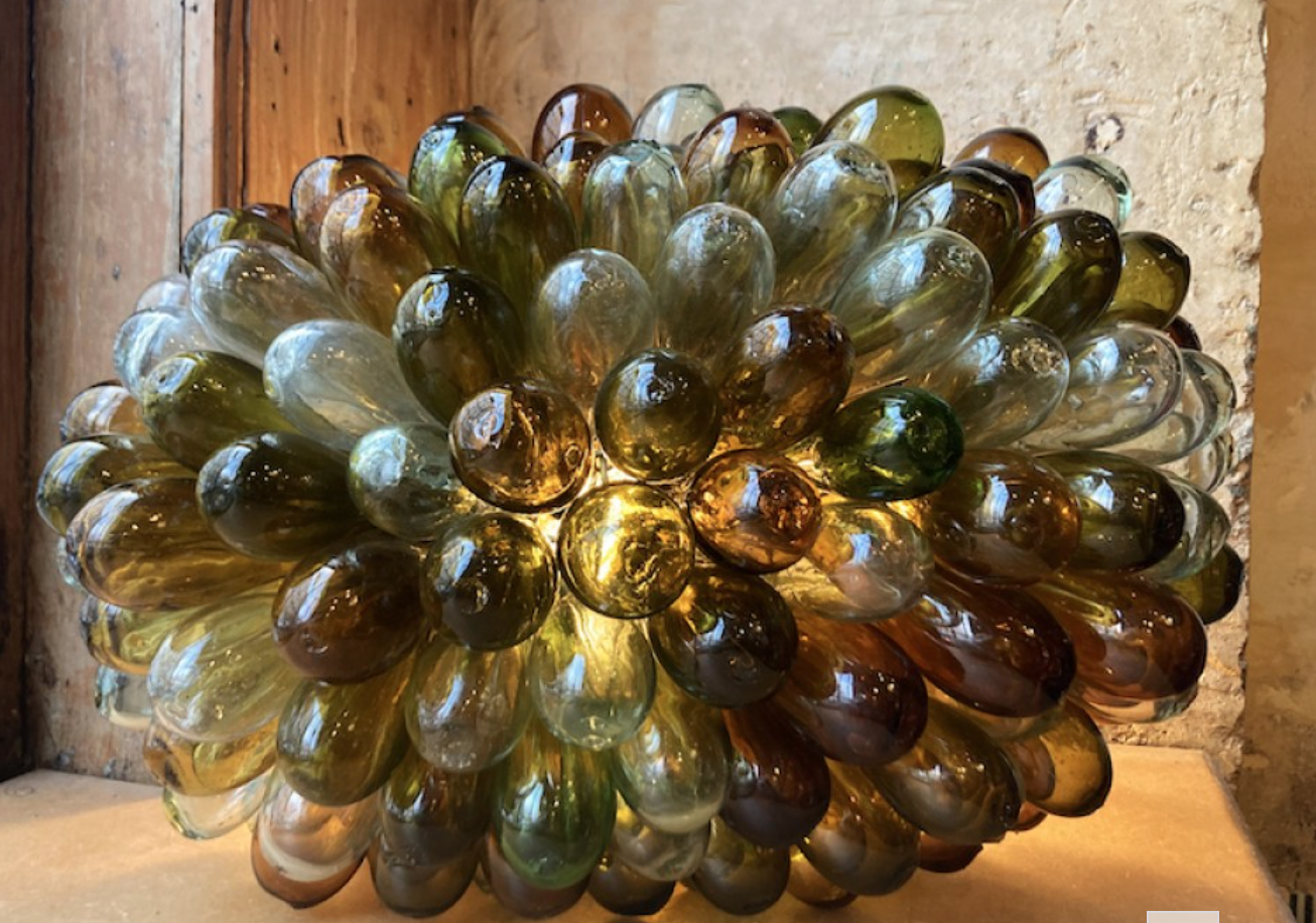 Grape lamp Transparant Ambre Olive