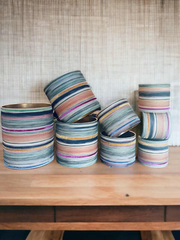 Lampshade bohemian stripe