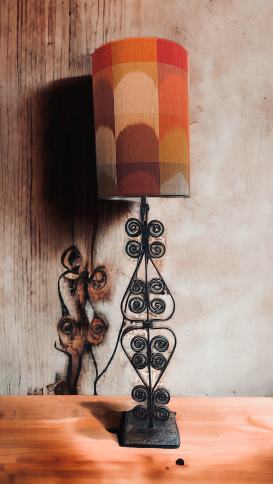 Lampshade retro silk