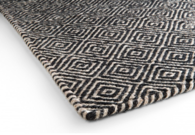 Rug diamond black