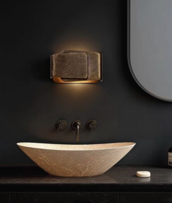 Brass wall lamp