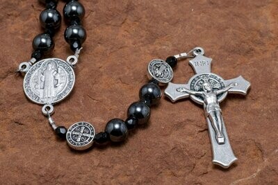 Black Hemalyke Benedictine Rosary