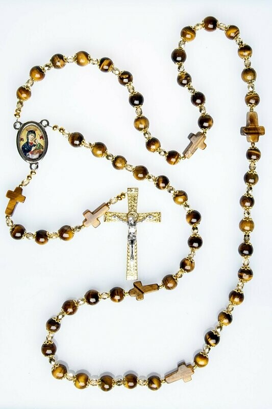 Tiger's Eye Rosary