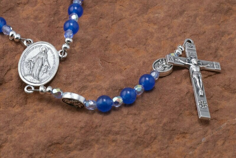 Blue Malaysia Jade  Rosary