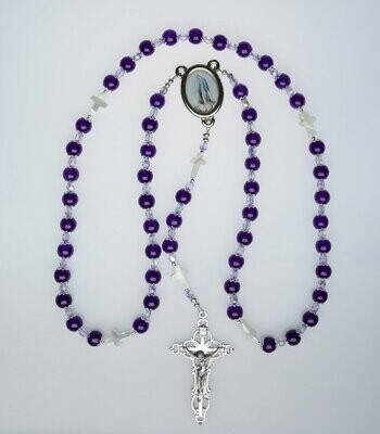 Purple Quartz (Malaysia Jade) Rosary