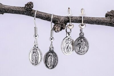 Our Lady of Guadalupe or Divine Mercy Earrings