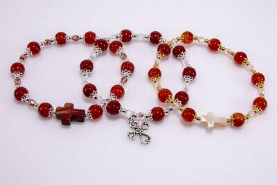 Carnelian Rosary Bracelet