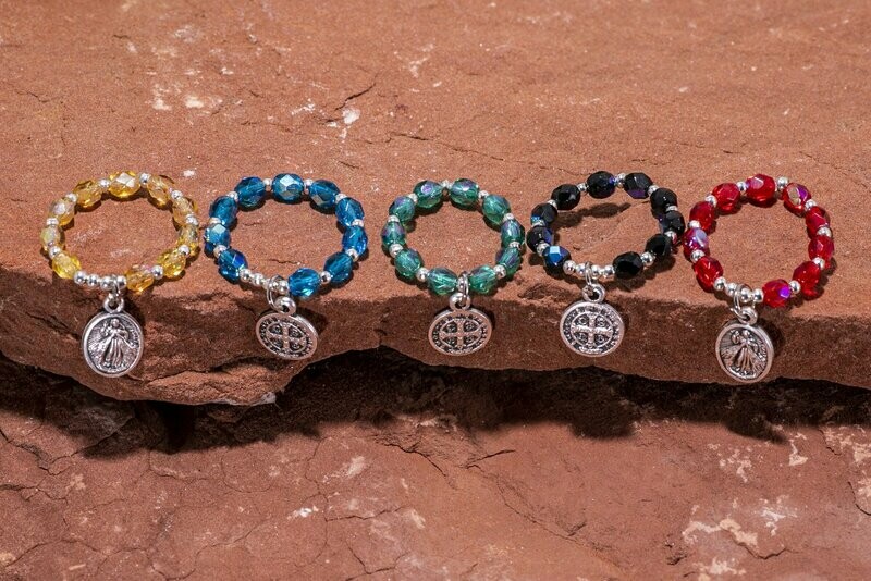 Rosary Rings with charms