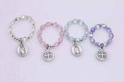 Even More Rosary Rings with charms