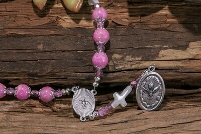 Pink Riverstone Gifts of the Holy Spirit Chaplet