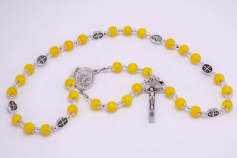 Yellow Jade  St Michael Chaplet