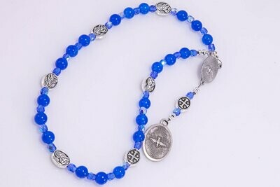 Blue Malaysia Jade Gifts of the Holy Spirit Chaplet