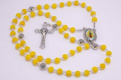 Yellow Jade Rosary