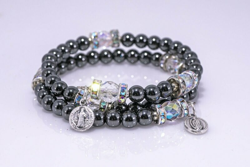 Hemalyke Full Rosary Wrap Bracelet (6mm bead)