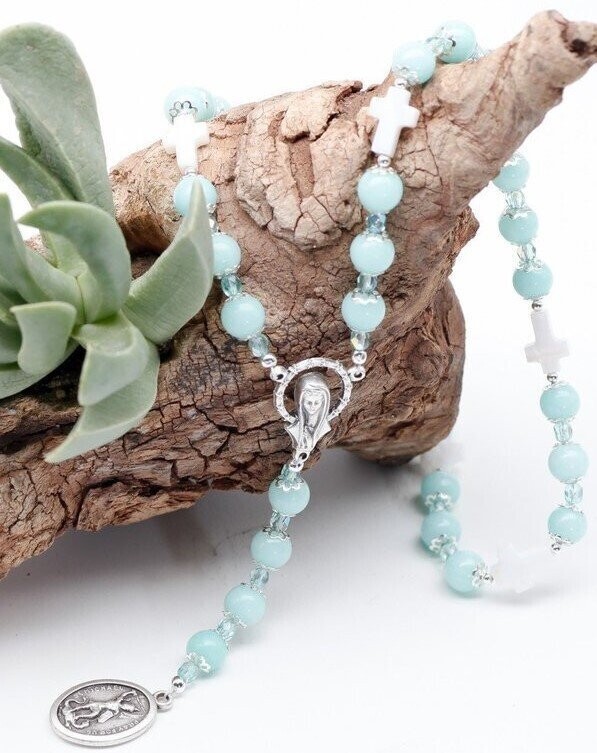 Amazonite Jade St Michael Chaplet