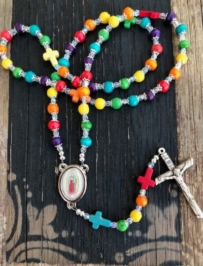 De Colores Wood Rosary