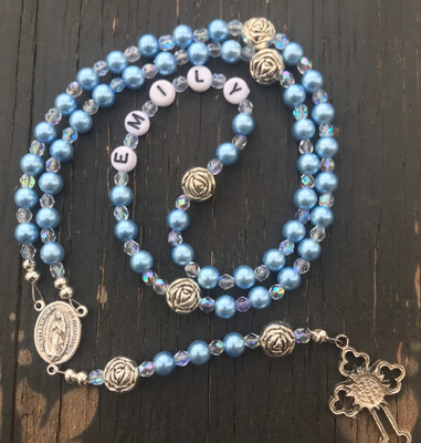 Add a Name Custom Girl's Personalized Rosary