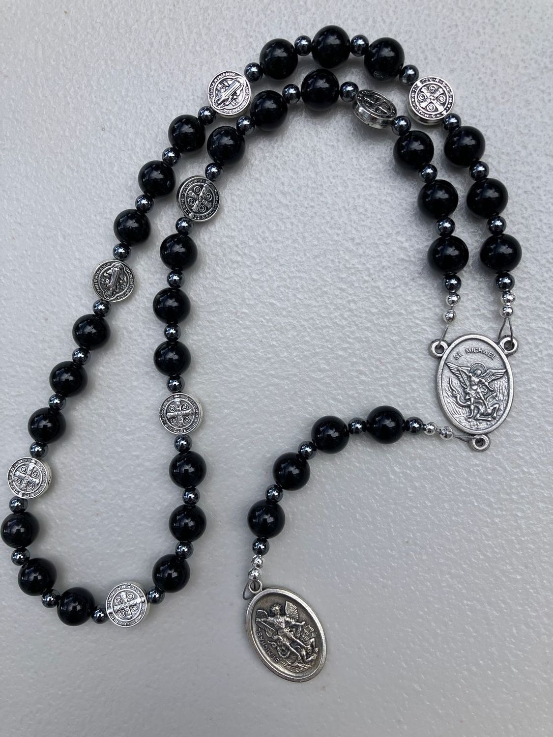 Black Obsidian St Michael Chaplet