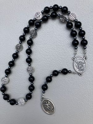 Black Obsidian St Michael Chaplet
