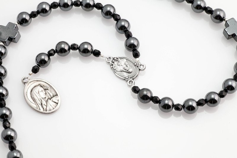 Black Hemalyke Seven Sorrows Rosary
