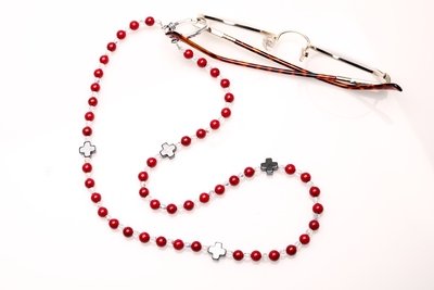 Rosary Lanyard-Eyeglass Rings