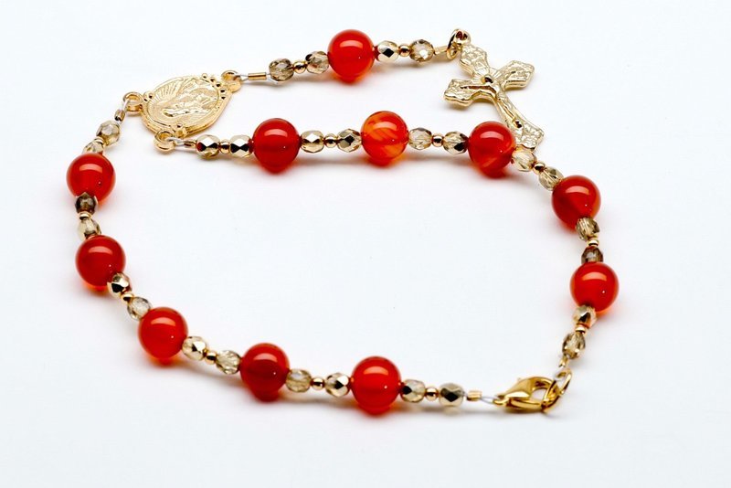 Carnelian Auto Rosary