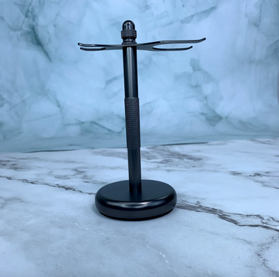 Pure Badger Collection Shaving Stand, Matte Grey, For Standard Shaving Brush &amp; Standard DE safety razor