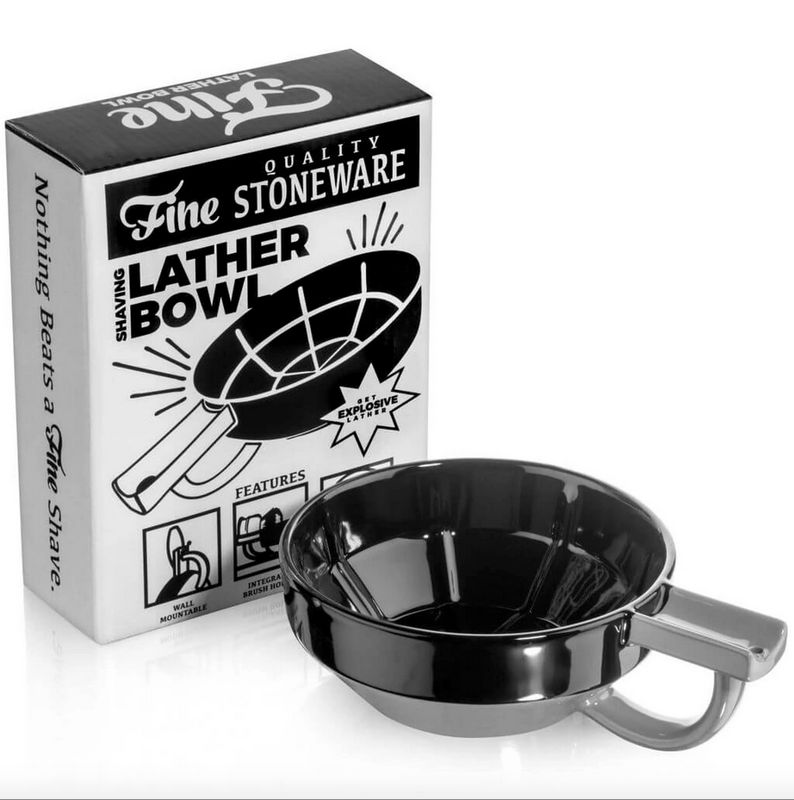 Fine Accoutrements Lather Bowl - Black/White