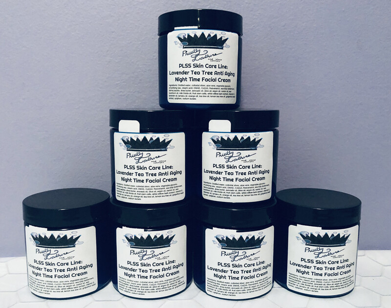 PLSS Skin Care Line: Lavender Tea Tree Anti Aging Night Time Facial Cream