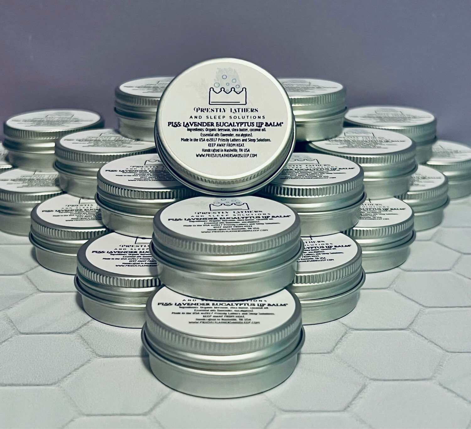 PLSS Lip Balm 0.5oz Tin - Lavender Eucalyptus