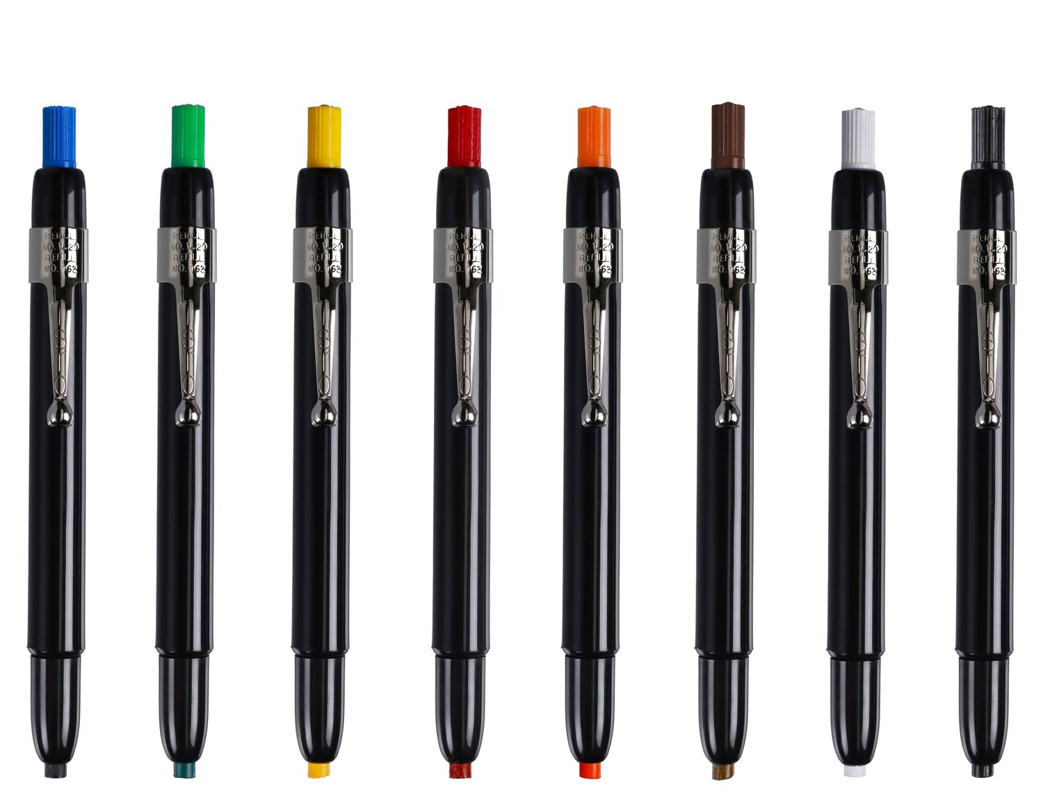 ASSORTED COLOR MARKING PENCILS, 12/BOX