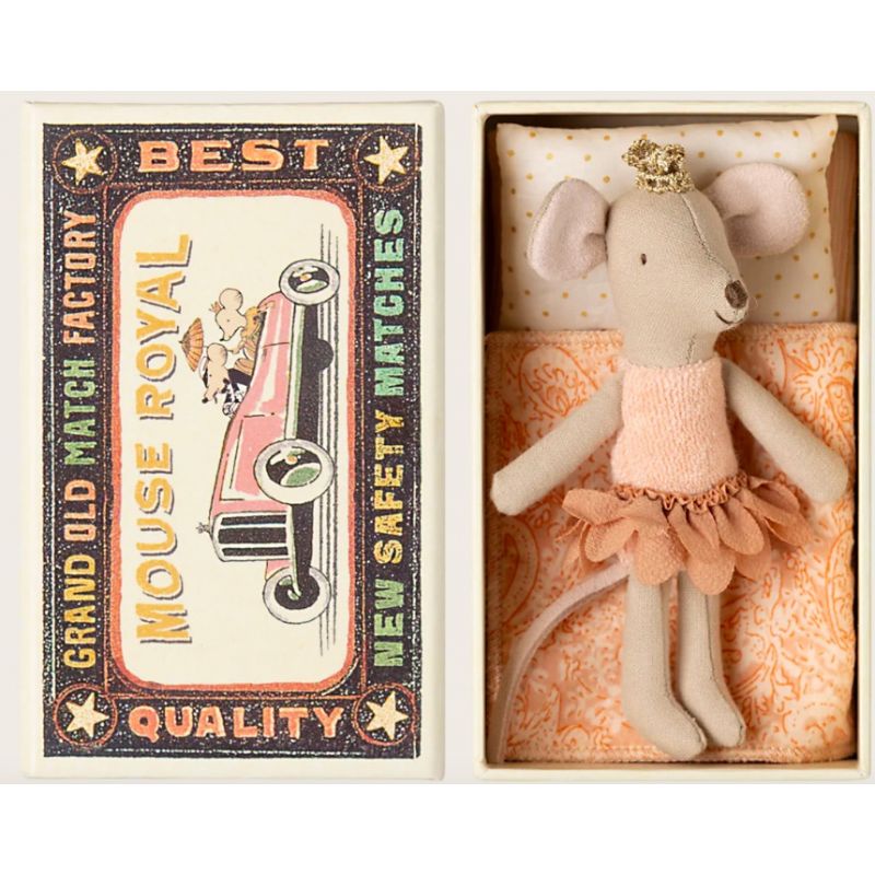 Souris Princesse, Petite sœur dans sa boîte assortie Maileg