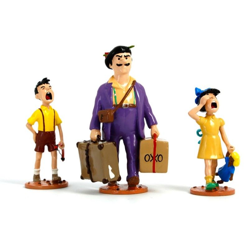 Figurines Tintin - Séraphin et ses enfants - Tintinimaginatio