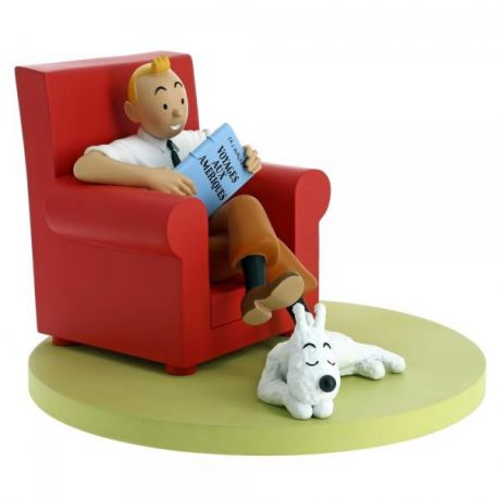 Tintin fauteuil rouge - Collection Les Icones Tintinimaginatio