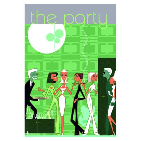 Affiche tirage d&#39;Art &quot;The Party&quot; Monsieur Z