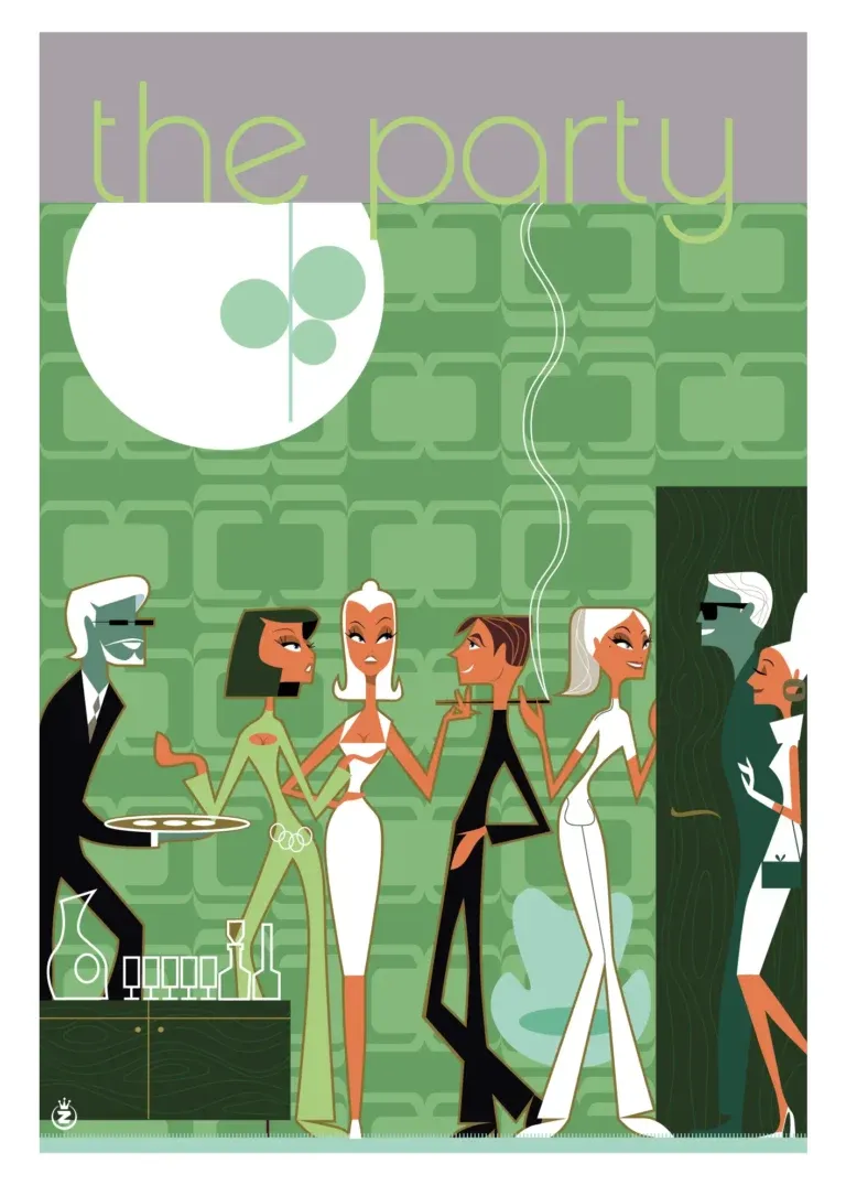 Affiche tirage d&#39;Art &quot;The Party&quot; Monsieur Z