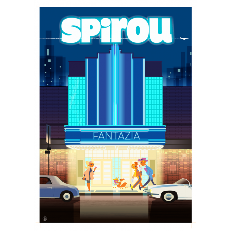 Affiche tirage d&#39;Art &quot;Spirou&quot; Monsieur Z.