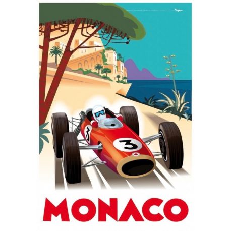 Affiche tirage d&#39;Art &quot; Monaco &quot; Monsieur Z.